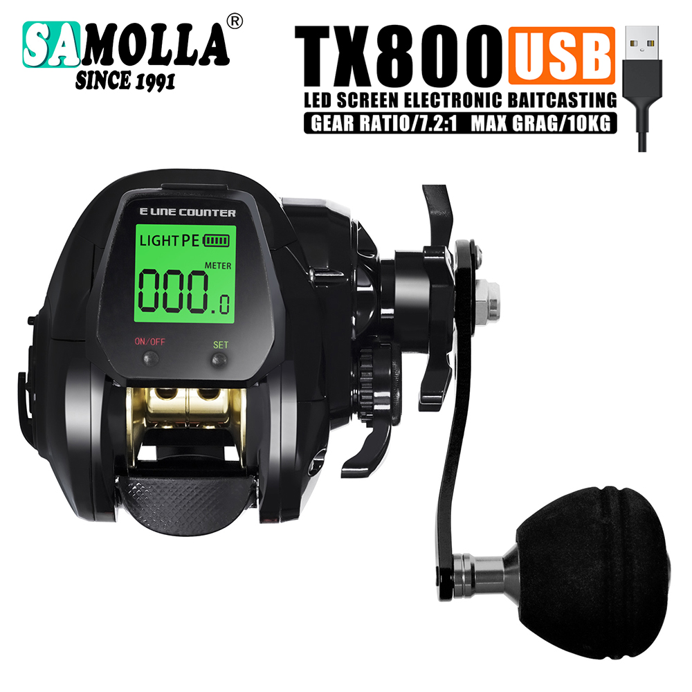 Kastking Reel Zephyr - SAMOLLA gulungan pancing Baitcasting elektronik, Reel