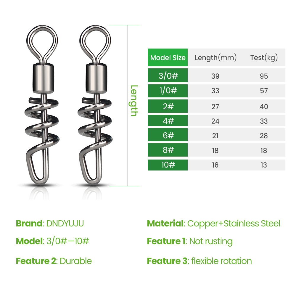 DNDYUJU 10 PCS/lot Rolling Put - Fishing Hook Stainless Steel ulasan dan harga