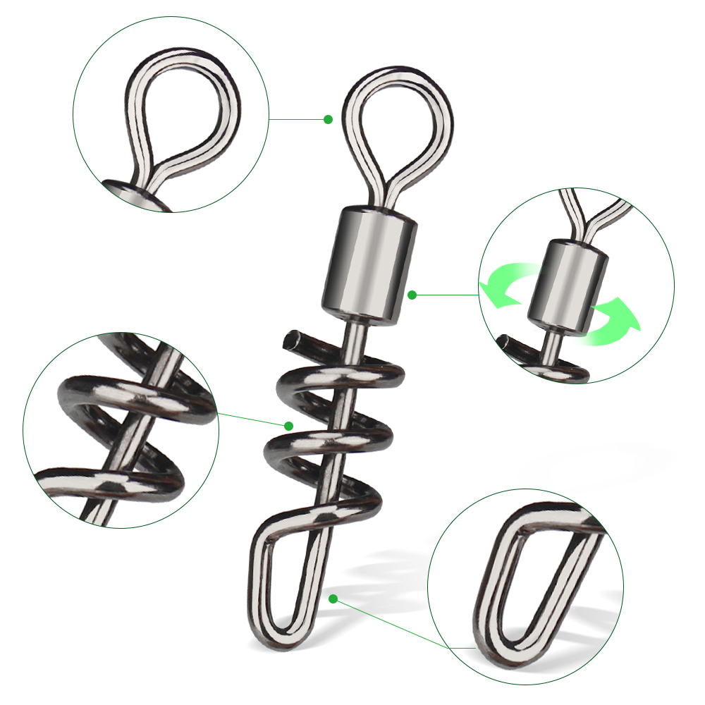 DNDYUJU 10 PCS/lot Rolling Put - Fishing Hook Stainless Steel ulasan dan harga