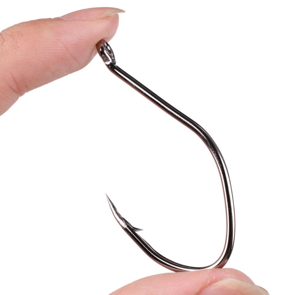 10 buah/boks mata kail pancing - Fishing Hook Offset ulasan dan harga