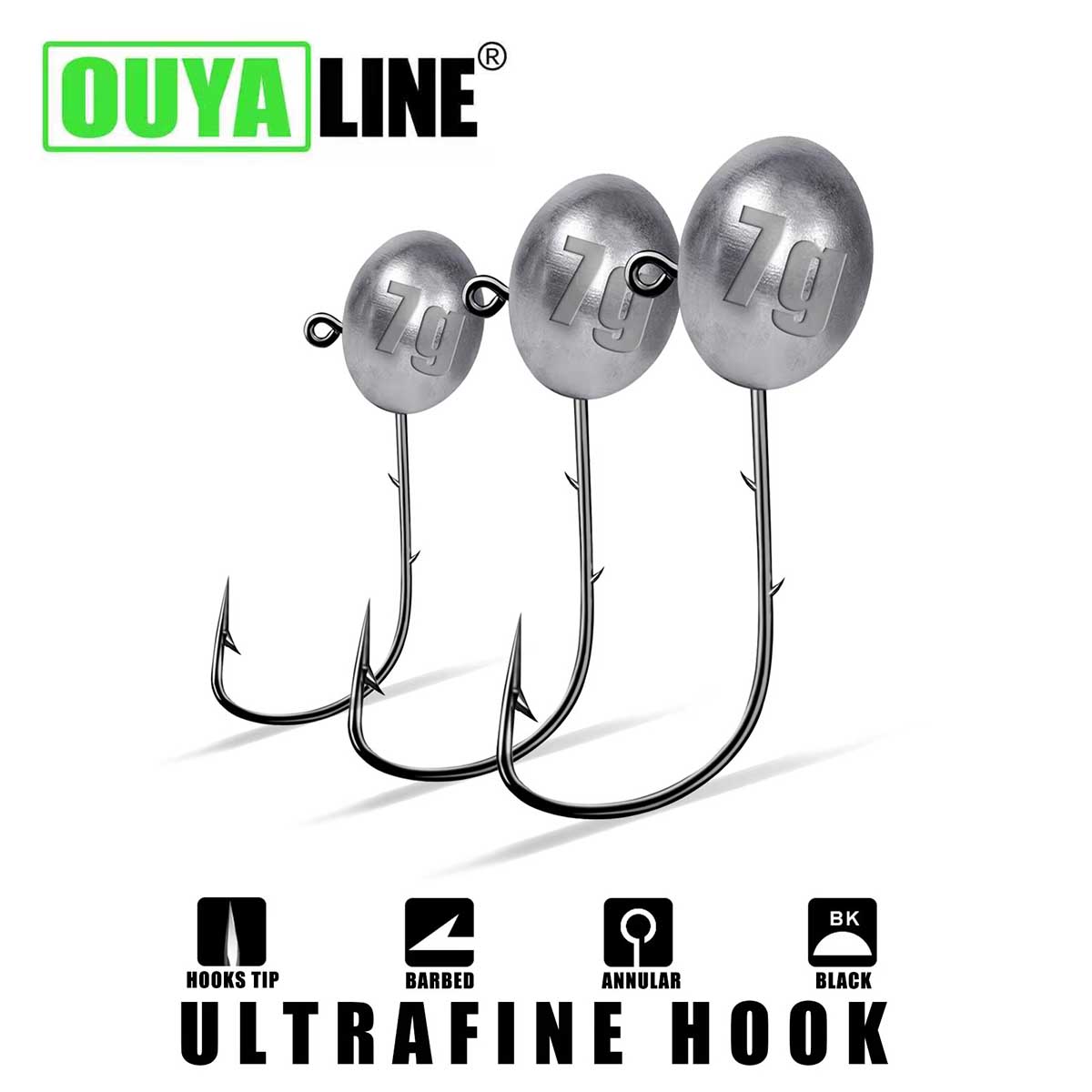Jig kait kepala 1X Rockfish Aj - Fishing Hook Offset ulasan dan harga
